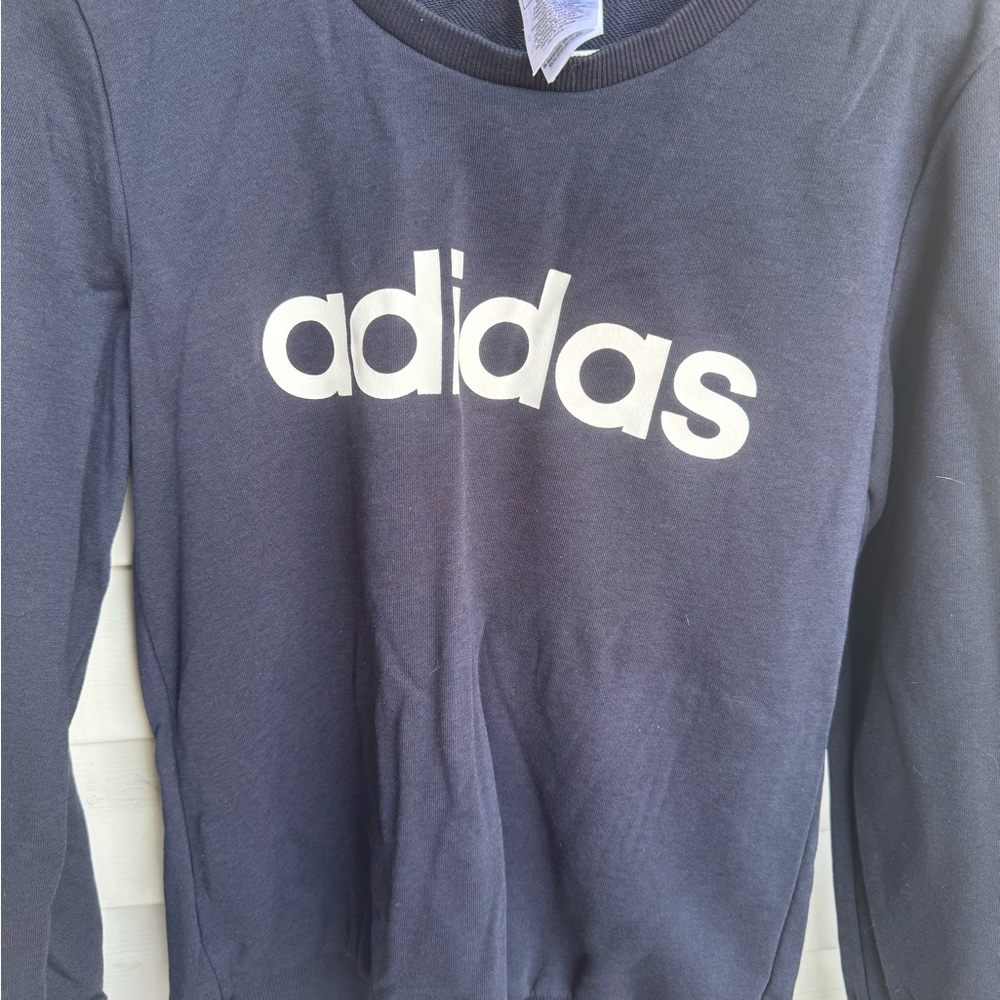 Adidas Dark Blue Crewneck Sweatshirt